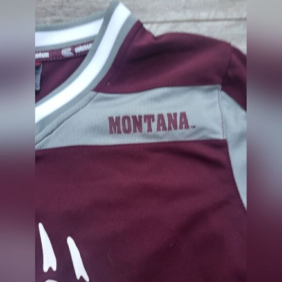 Colosseum Maroon Montana Grizzlies Foot-Ball Football Jersey women's med - Picture 2 of 8